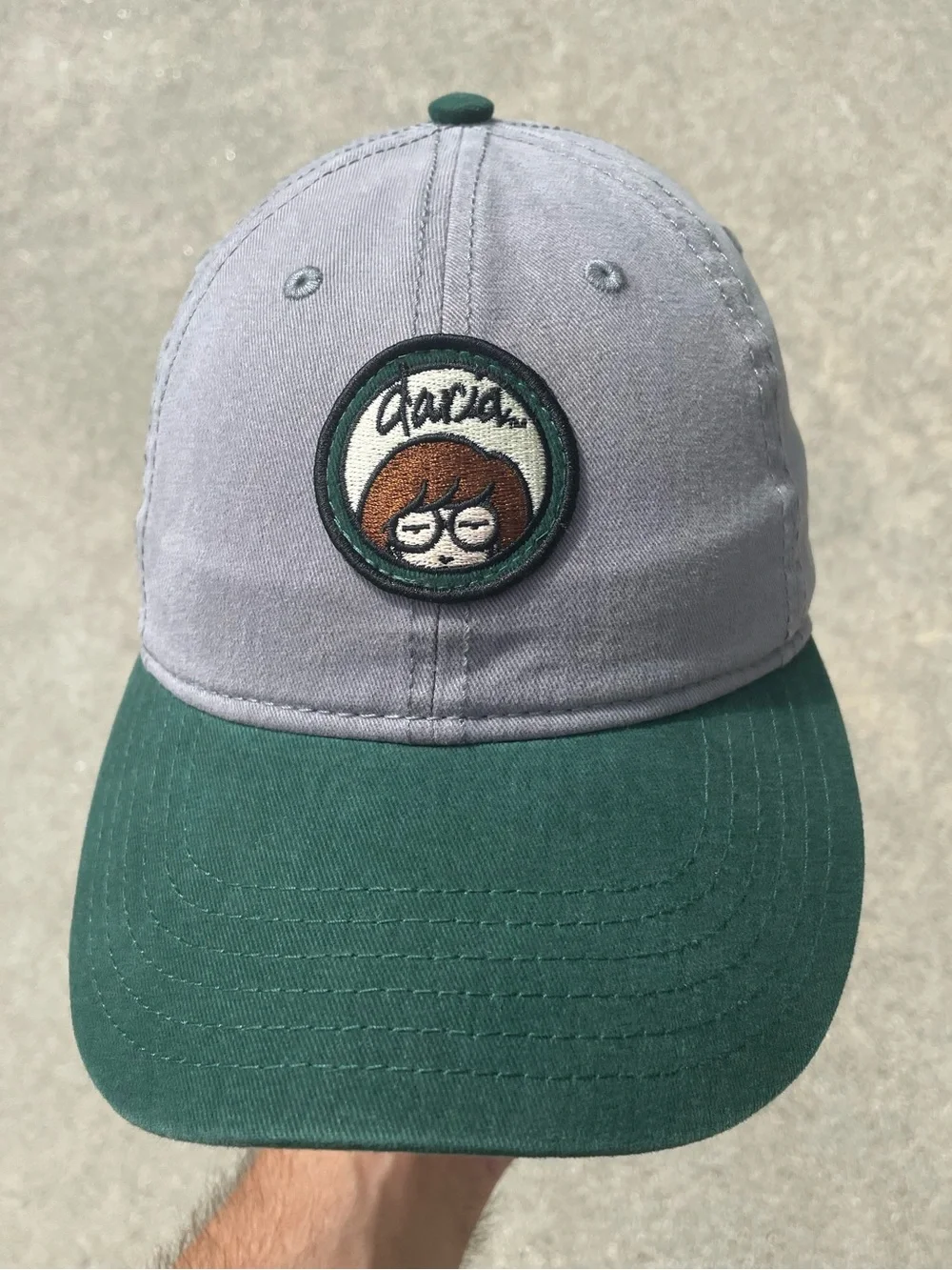 Daria MTV Iconic Animated Series 2017 Viacom Strapback Gray Green Hat